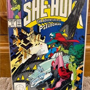 Marvel She-Hulk Comic with Blue and Yellow Cover